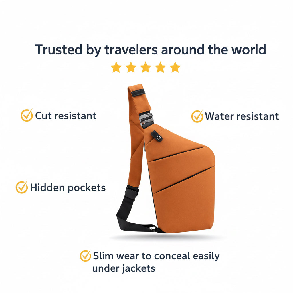 The Josie-Anti Theft Travel Cross Body